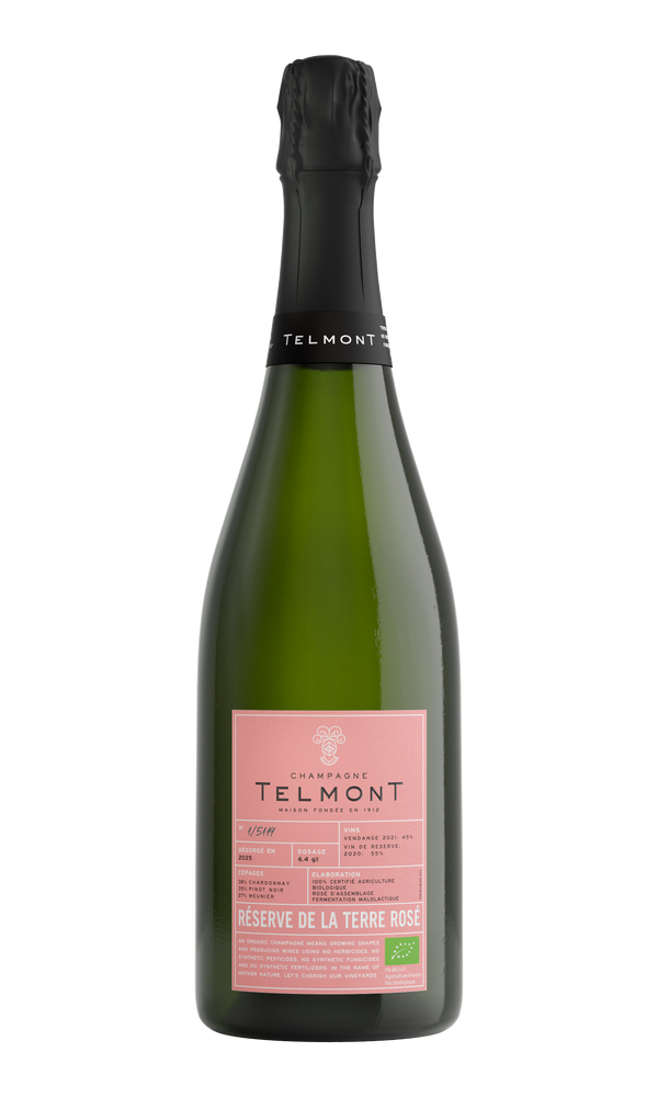 Réserve de la Terre Rosé Organic Champagne Telmont