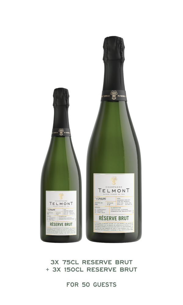 Telmont Wedding package Toasting Package 50 guests
